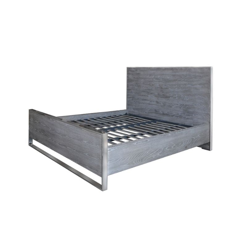 Elton Super King Size Grey Bed Frame