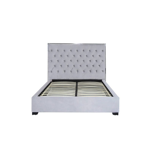 Grey Madrid Double Size Bed Frame