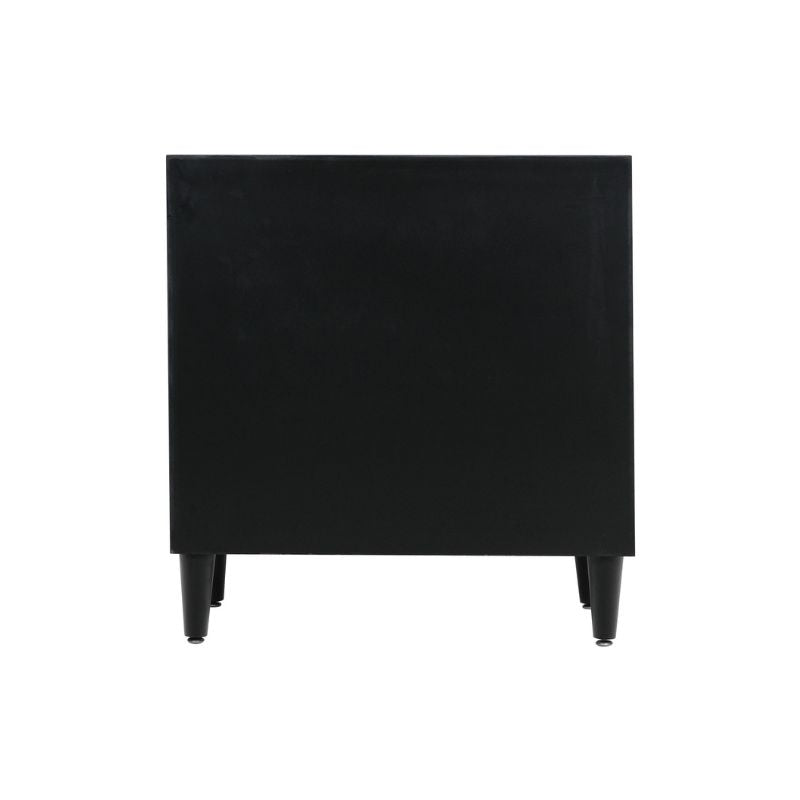 Mara Black 1 Drawer 2 Door Cabinet