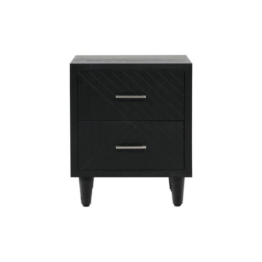 Mara Black Bedside Cabinet