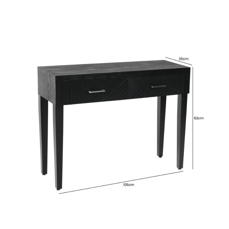 Mara Black Console Table