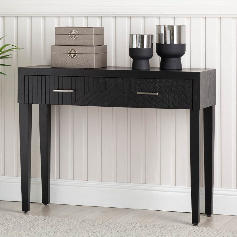 Mara Black Console Table