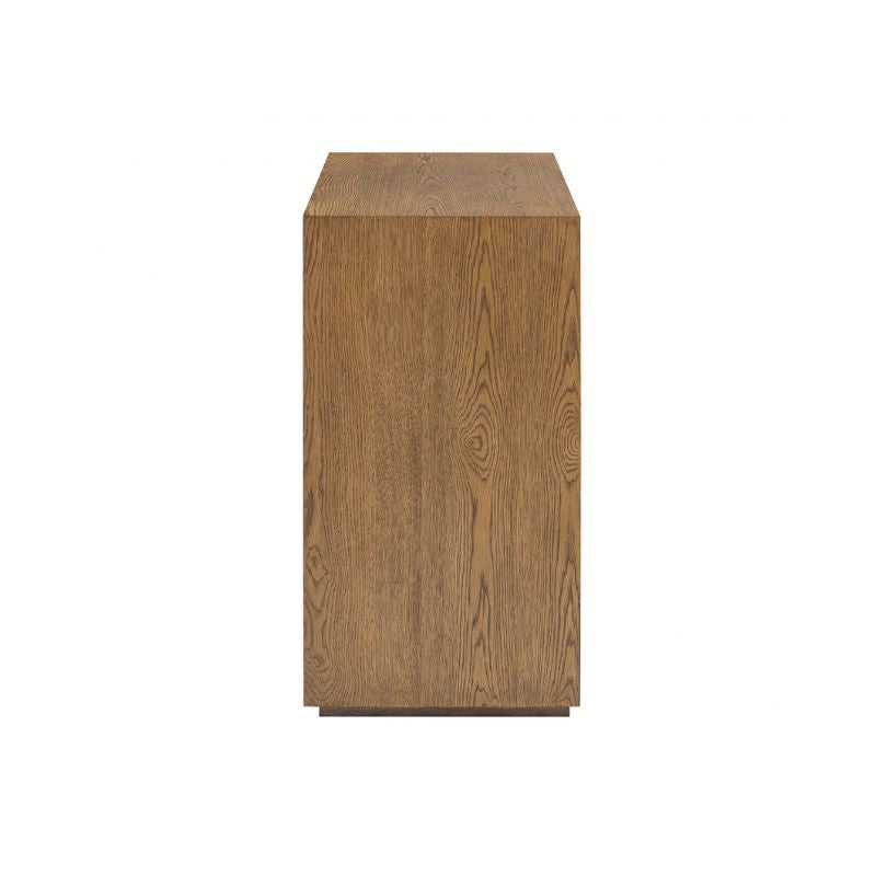 Ribbed Walnut Chest of Drawers