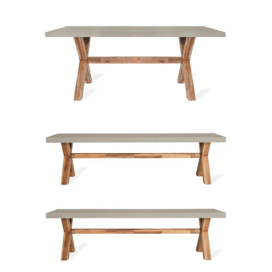 Burford Table and Bench Set - Small