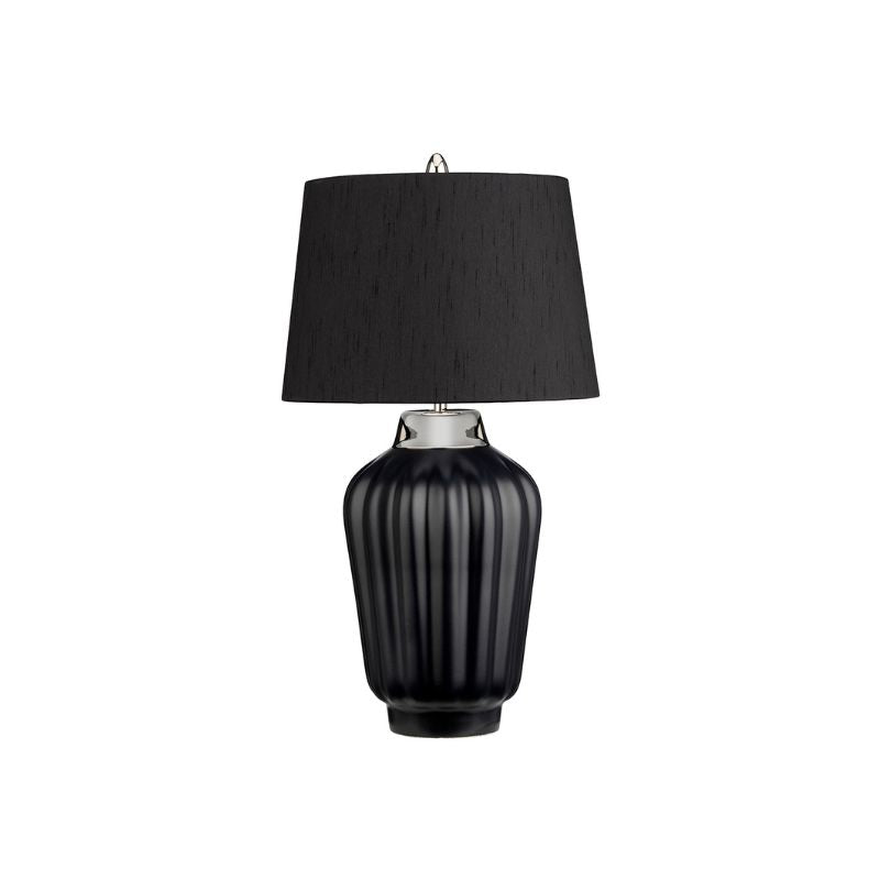 Bexley 1 Light Table Lamp - Black & Polished Nickel