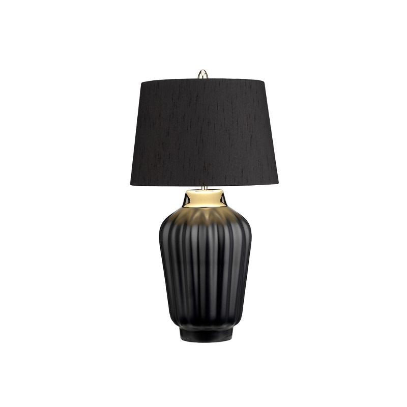 Bexley 1 Light Table Lamp - Black & Polished Nickel