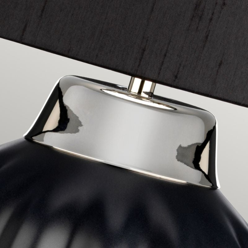 Bexley 1 Light Table Lamp - Black & Polished Nickel