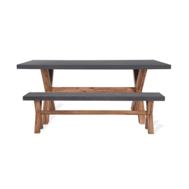 Burford Table and Bench Set - Large - Neroli Furnishings