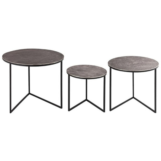 Farrah Collection Set of Three Round Tables - Neroli Furnishings