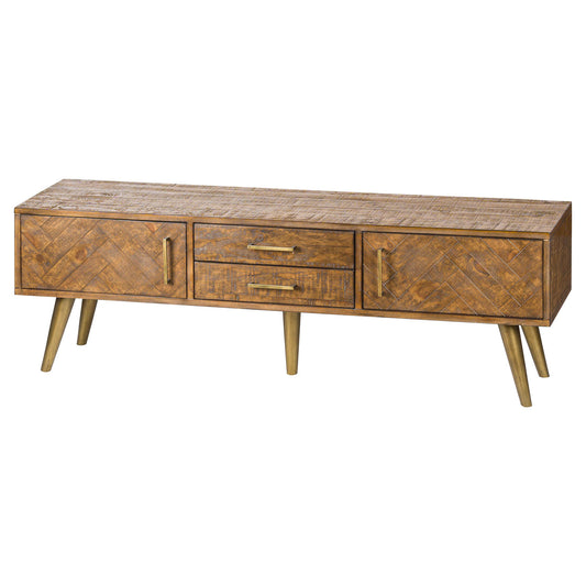 Havana Gold Large Media Unit - Neroli Furnishings