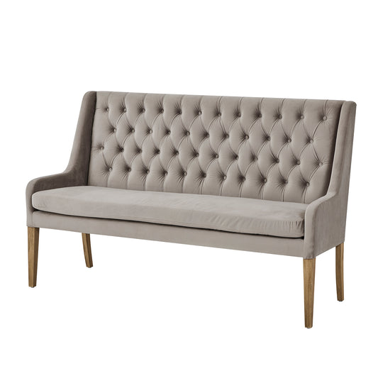 Henley Luxury Large Button Pressed Dining Bench - Neroli Furnishings