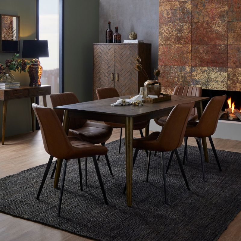 Malmo Tan Dining Chair - Neroli Furnishings