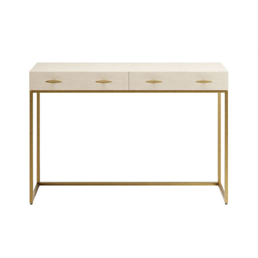 Mia Console Table Ivory Shagreen - Neroli Furnishings