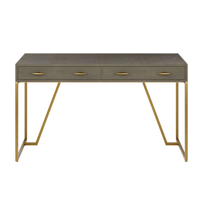 Olivia Desk Grey Shagreen - Neroli Furnishings