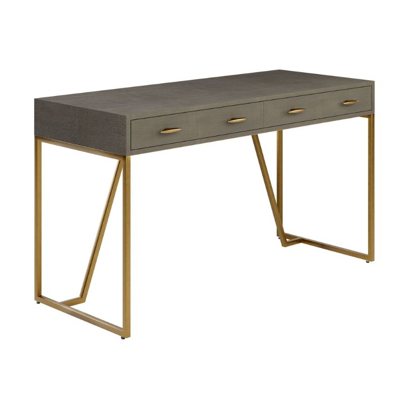 Olivia Desk Grey Shagreen - Neroli Furnishings