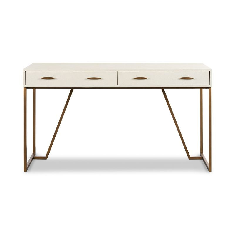 Mia Desk Ivory Shagreen - Neroli Furnishings